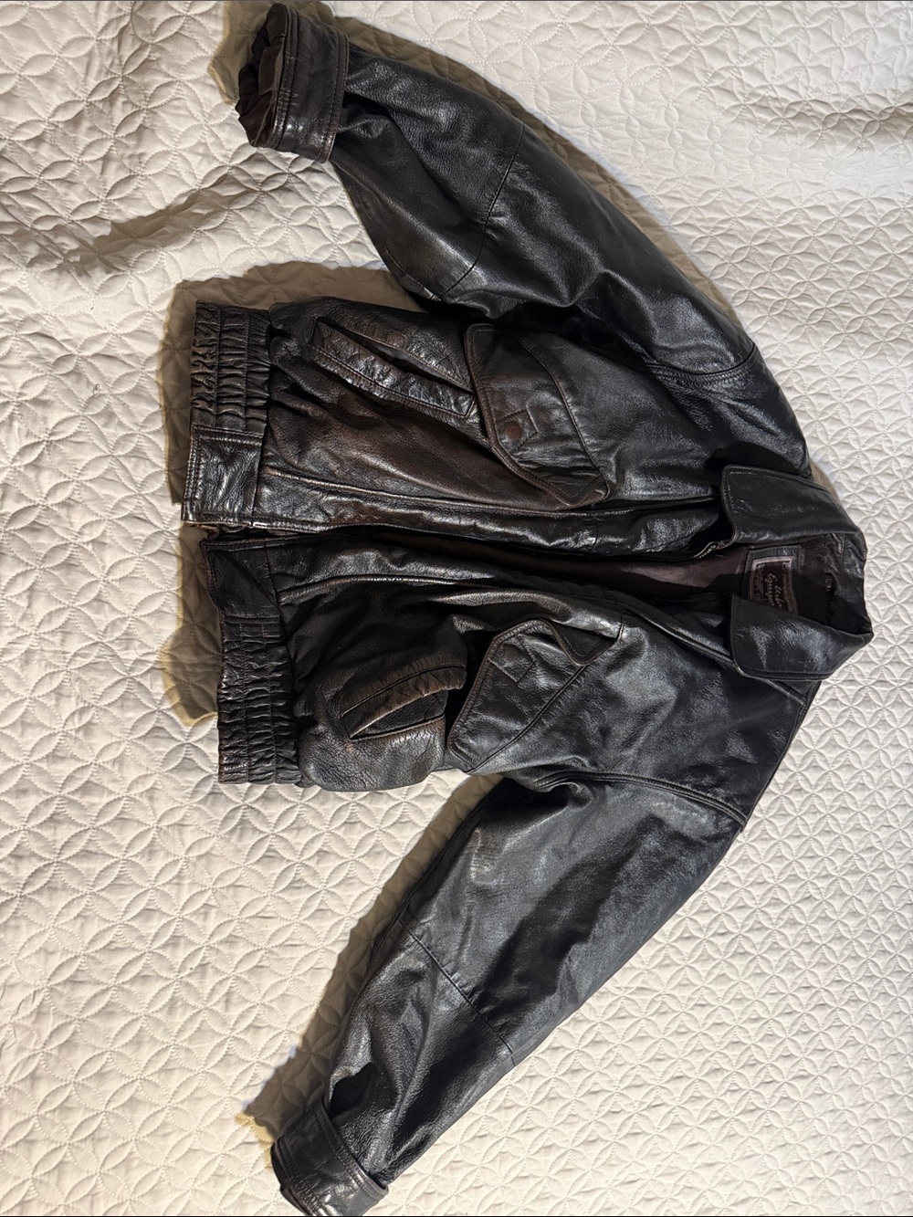 Dark brown bomber jacket